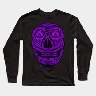 Purple Skull Long Sleeve T-Shirt